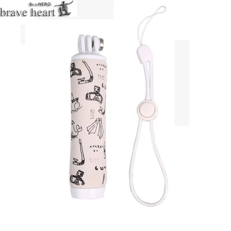  brave heart waterproof case + floaty tripod Monopod selfie stick for xiaomi yi 4K 2 II Xiaoyi actio