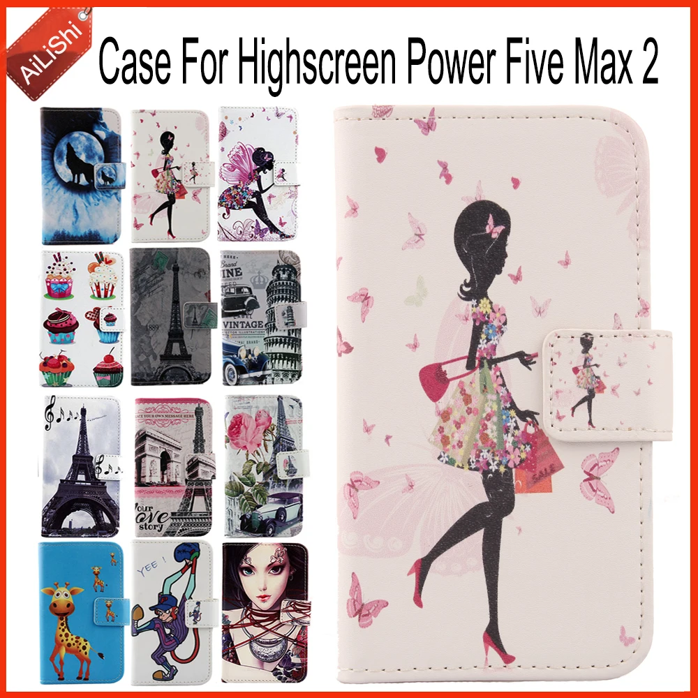 Чехол AiLiShi для Highscreen Power Five Max 2 роскошный кожаный чехол с откидной крышкой