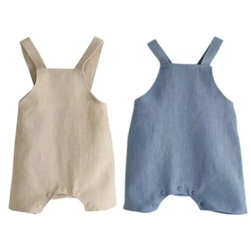 soft linen overalls