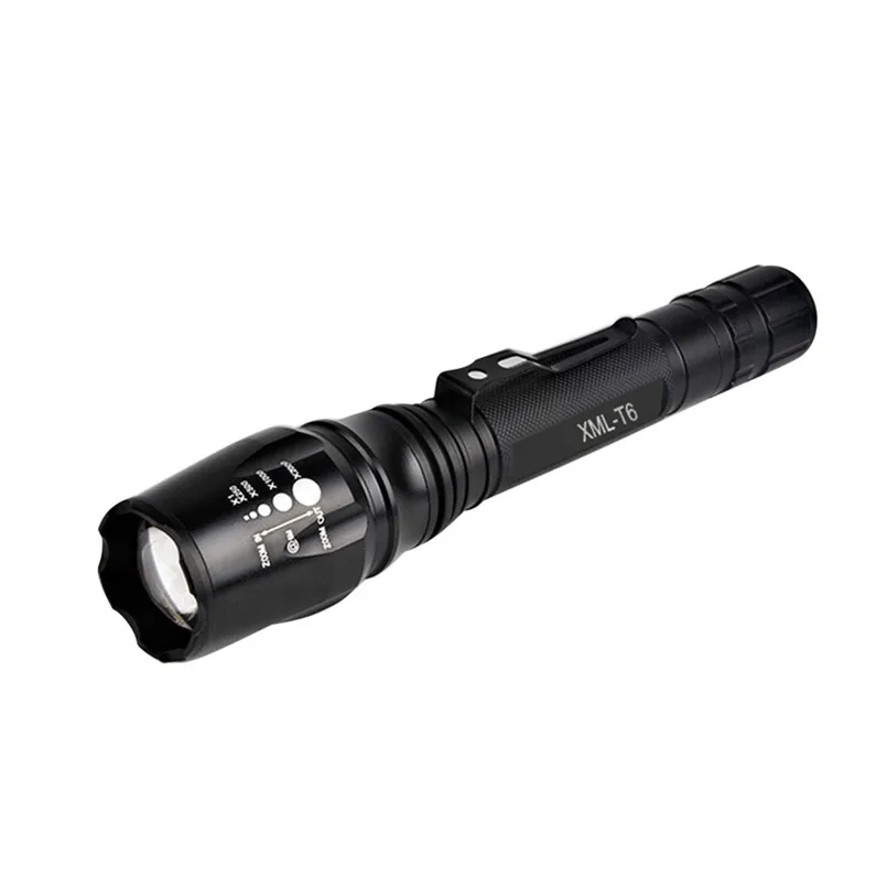 T6 Tactical Military LED Flashlight Torch 50000LM Zoomable 5-Mode for 18650