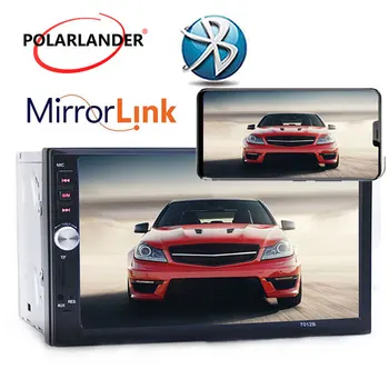 

1080P 7" LCD Touch screen Mirror Link car radio mp5 player rear view camera car audio stereo Bluetooth Mirror Link For Andriod