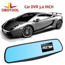 ObdTool Car DVR 3.0″ Rear View Camera HD Dash Cam Video Recorder Rearview Camera Car dvr 140 Degrees Wide angle