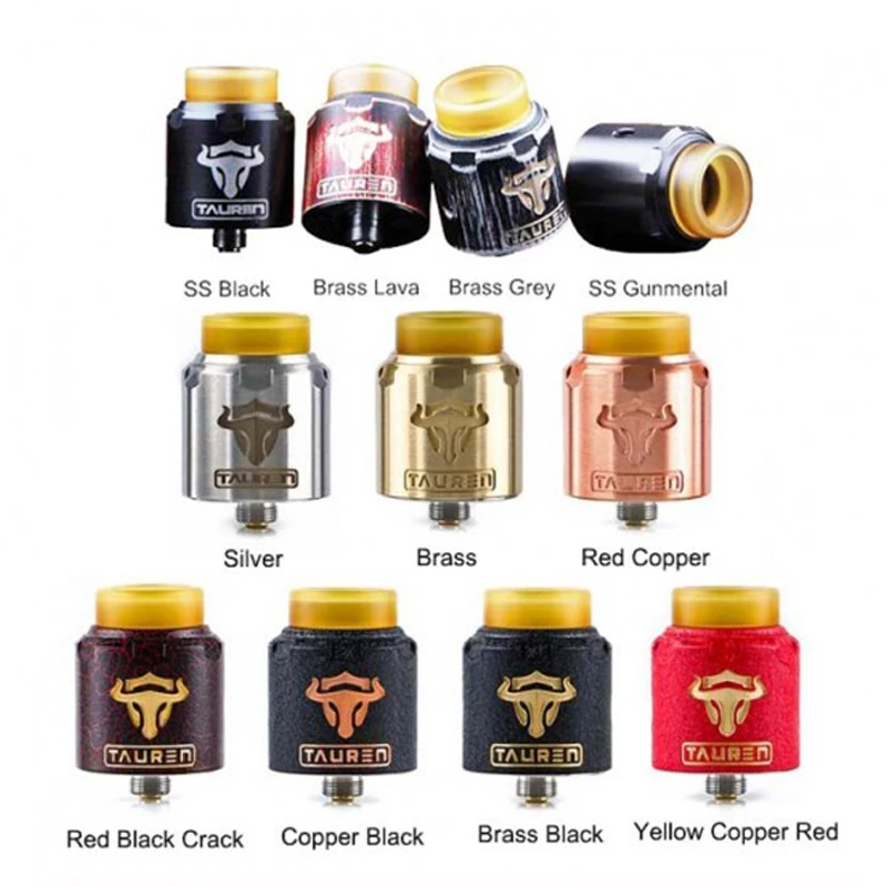 2 шт./лот Vape Tank THC Tauren RDA 810 капельный распылитель 24 мм с 28 отверстиями для воздуха