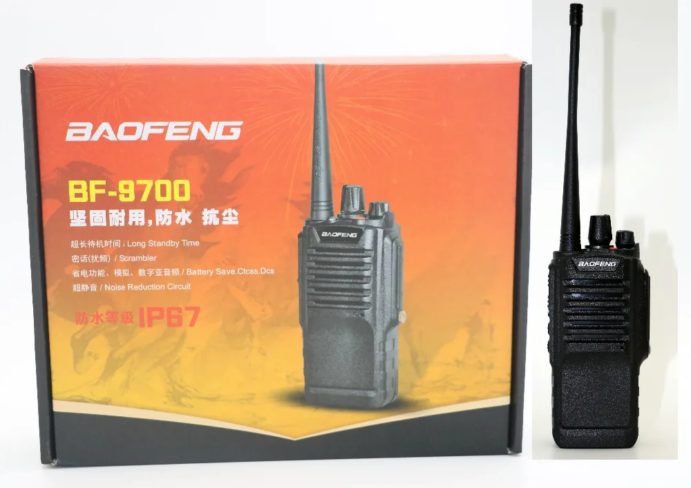 

2pcs Baofeng BF-9700 walkie talkie UHF 400-520MHz 5W IP67 Waterproof Two-way Portable cb Radio 16CH VOX Ham BF9700 transceiver