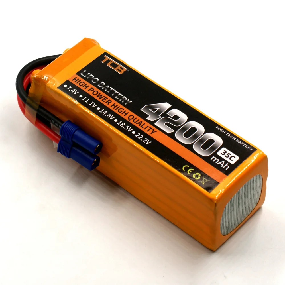 TCB RC lipo батарея 22,2 v 4200mAh 35C 6s RC самолет батарея AKKU автомобиль Лодка Li-Po батареи 6s AKKU