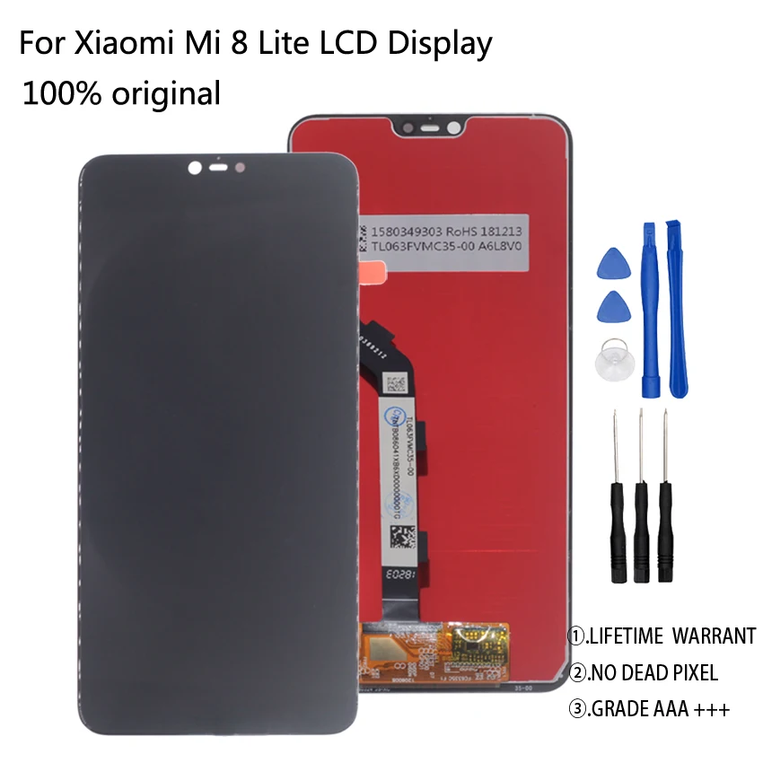 

Original For Xiaomi Mi 8 Lite LCD Display Touch Screen Digitizer Repair For Xiaomi Mi 8X Display Screen LCD Assembly Phone Parts