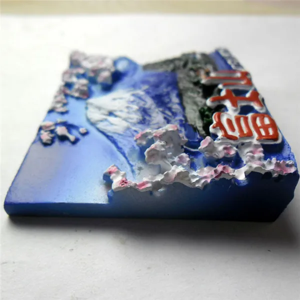 Japan Mt. Fuji Sumo Kimono Geisha Tourist Souvenir Figures Fridge Magnets - Mt. Fuji 6
