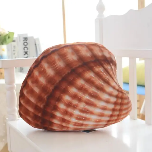 Marine Life Plush Pillows Conch Shell Starfish Stuffed Plush Toys Cute Cushion Dolls for Kids 3