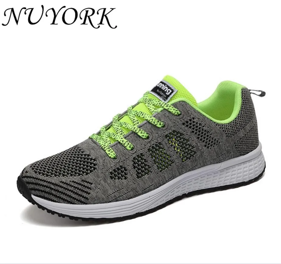 NUYORK лидер в списке продаж летняя спортивная дышащая обувь сетчатая Fly line Мужские кроссовки для бега A08A