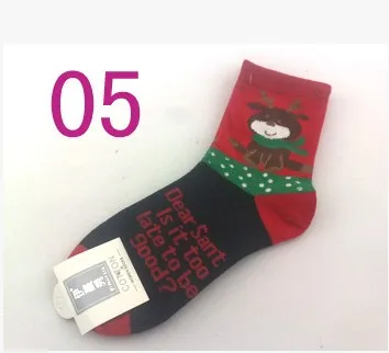 Fcare/, 10 шт. = 5 пар, модные рождественские хлопковые милые носки - Цвет: 5