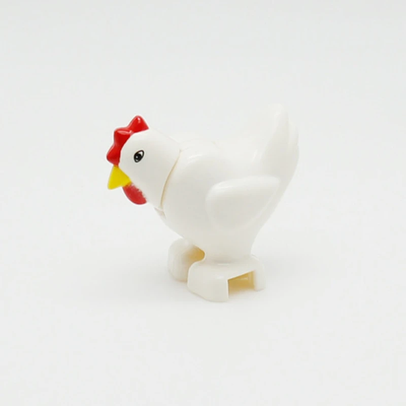 

Duplo White Cock Model DPJ243 Gifts Accessories Diy Kids Toy Set Toys Big particles Big Size Baby Animals Building Blocks Duploe