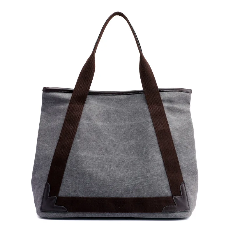 

Casual Women's Canvas Handbags Big Capacity Shoulder Bags Panelled Color Ladies Bags Women Tote Bag