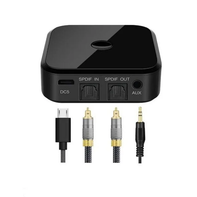 

HIFI Wireless Adapter Bluetooth Receiver Transmitter Audio 3.5mm SPDIF Optical Fiber for Smartphone PC TV Headphone r20