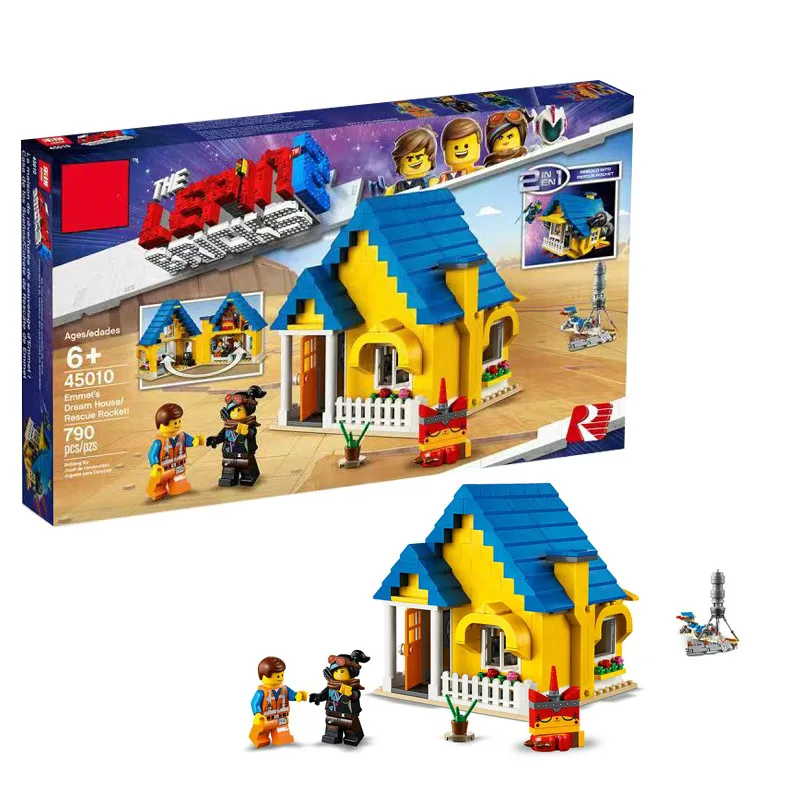 

New Legoing Movie 2 Emmet's Dream House Rescue Rocket Compatible Legoing 70831 Building Blocks Bricks Educational Toys DIY Gifts