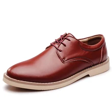 Cow split shoes dress genuine leather shoes men casual shoes