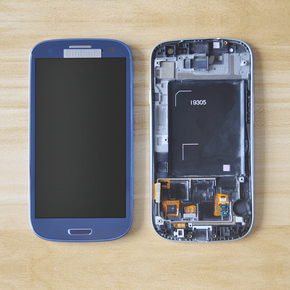 Sinbeda супер AMOLED ЖК дисплей для SAMSUNG GALAXY S3 III i9300 i9305 сенсорный экран дигитайзер
