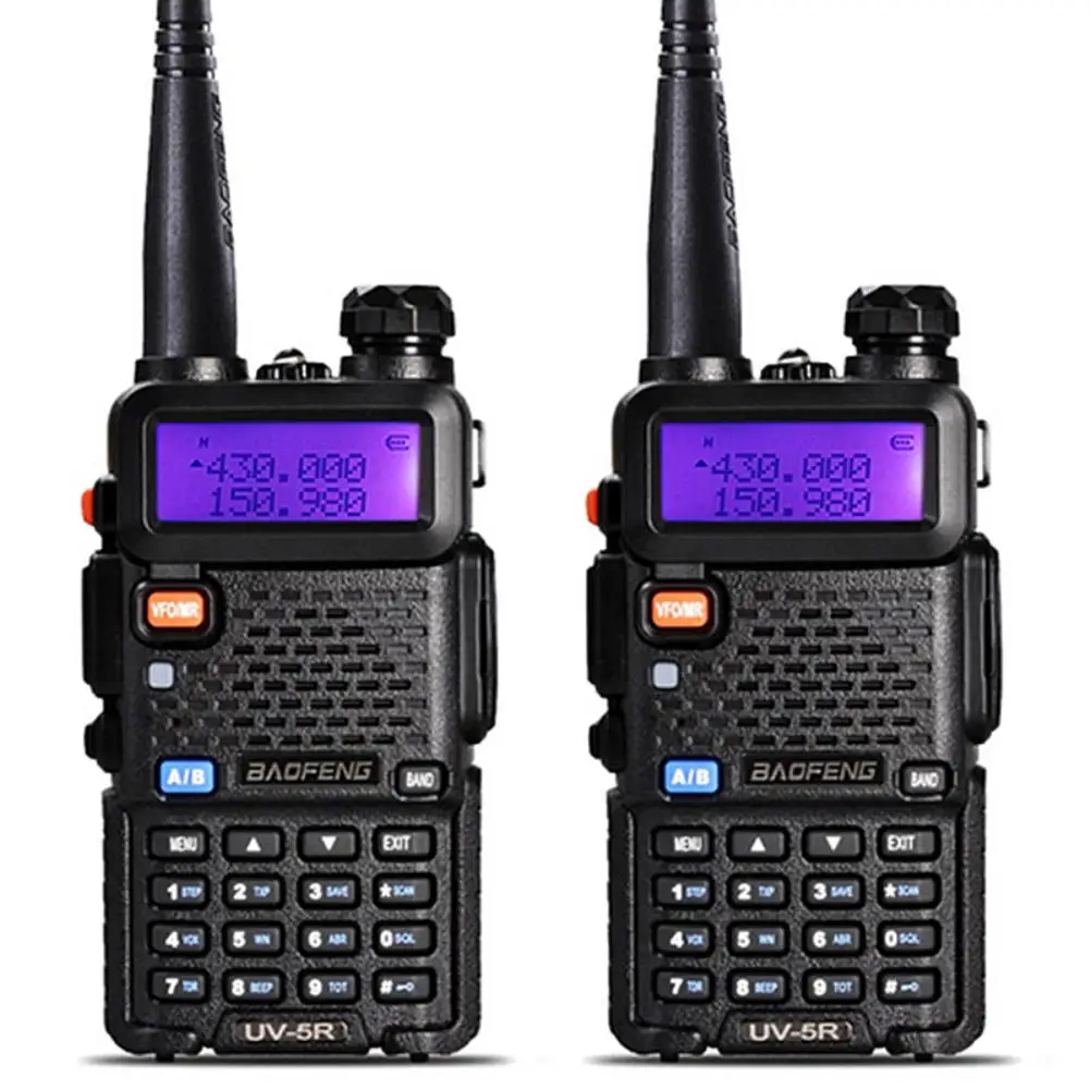 

Baofeng UV-5R Portable Walkie Talkie Radio 5W VHF UHF Communicator Transceiver