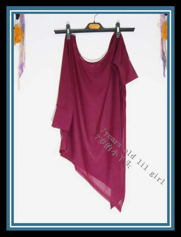 

Transparent thin belly dance Bat sleeve top CUF14
