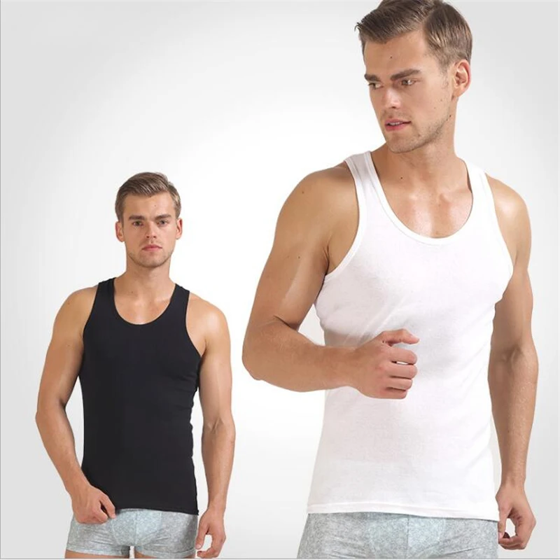 2 Piece/lot 2017 Tank Top Men Summer Slim Stretchy Sexy Casual