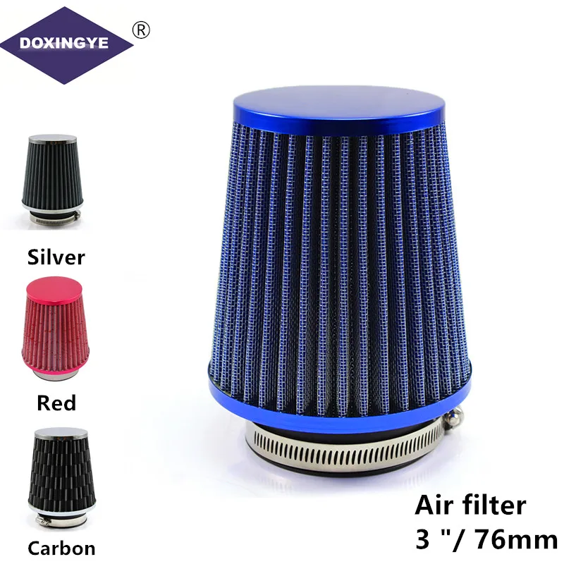 DOXINGE,3"/76mm Universal Kits Auto Air Filter Universal Car Air Filter