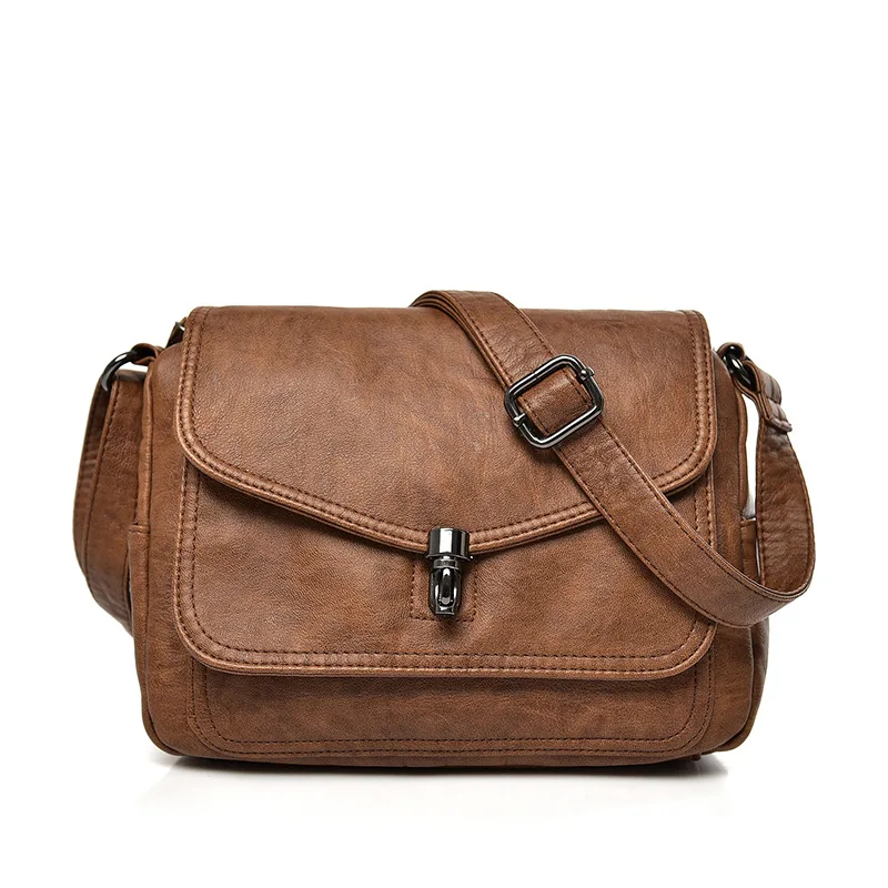 

2018 New Women Handbag Brand Luxury Leather Messenger Bag Women's Shoulder Bag Small Vintage Fashion Ladies Hand Bags