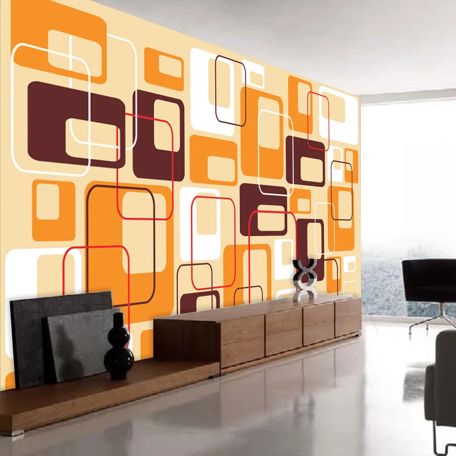 Купить shinehome-абстрактные квадратный цвет кирпича узор обои 3д ...