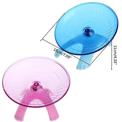 Модные мыши карликовые хомяки маленькие домашние животные диск для бега летающая тарелка колесо для упражнений синий розовый два цвета на выбор
