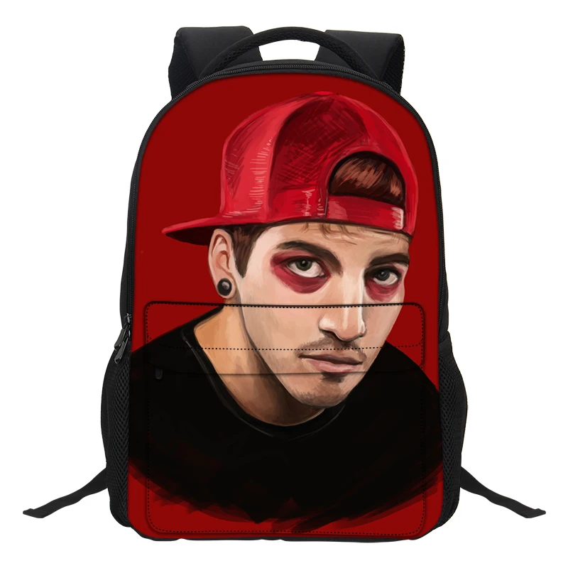 Популярные детские школьные сумки Twenty One Pilots для подростков, большой школьный рюкзак, сумка-сетчел для книг, детская книга, сумка на плечо Mochila - Цвет: Многоцветный
