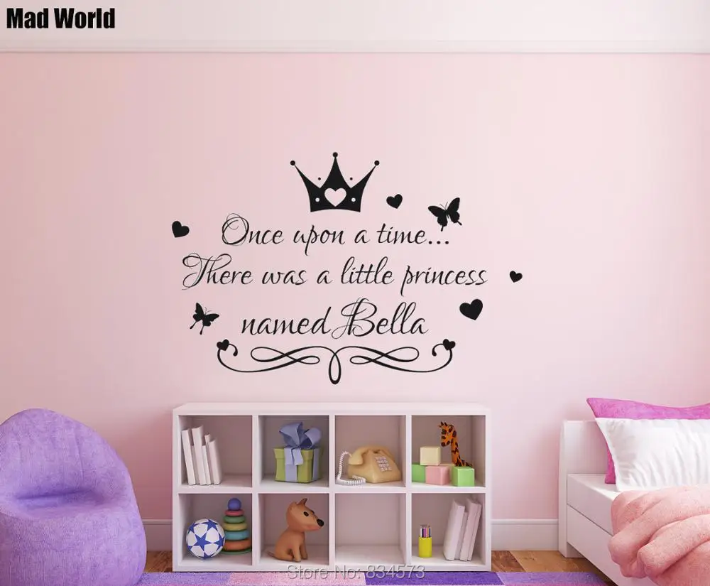 Bella Personalised Princess name with quote Kids 8 27 56 84w 47 71w 2