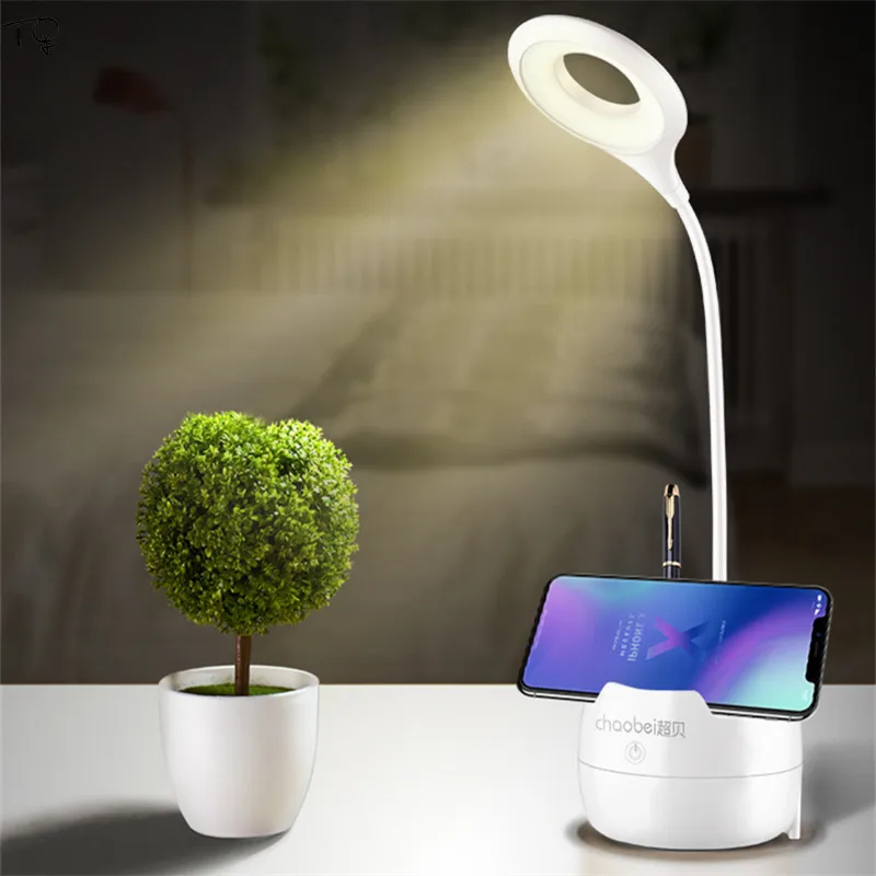 Светодиодный кольцевой Настольный светильник для защиты глаз с usb зарядкой