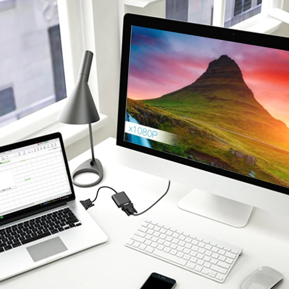 Адаптер видео конвертер кабель 1080 P Displayport DVI D мужчин и женщин VGA Универсальный ТВ