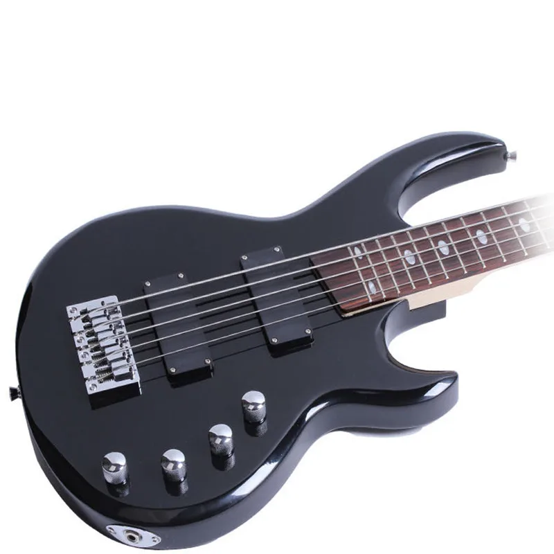 Minsine китайская электрическая бас-гитара 5 струн палисандр липа пассивная Закрытая звукосниматель высокое качество