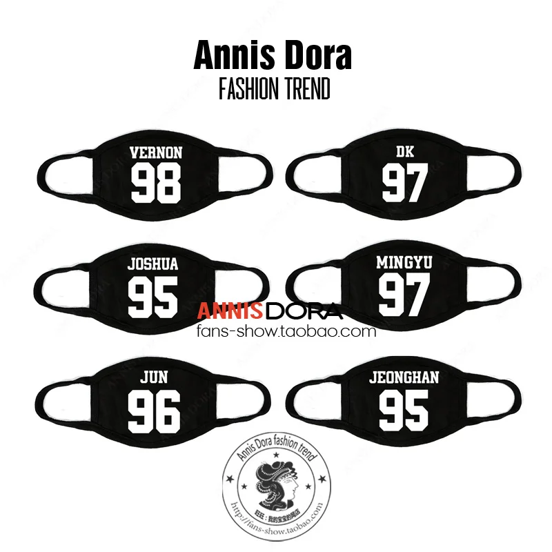KPOP SEVENTEEN 17 Vernon Wonwoo The8 Dk Mingyu Jun Dino Hoshi Joshua имя же маска|mask|mask maskmask kpop |