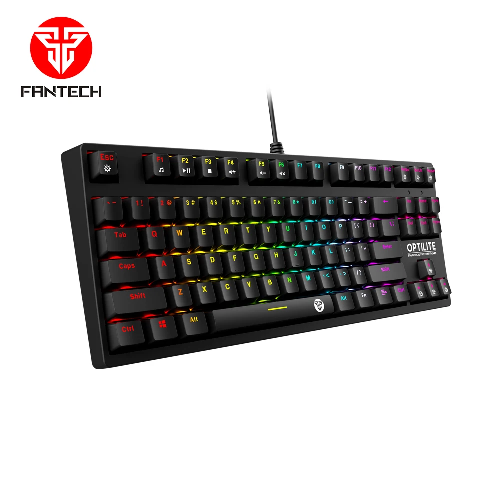 

Fantech Newest Gaming Keyboard RGB LED Optical Switch Mechanical NANO Waterproof Wired USB MK872