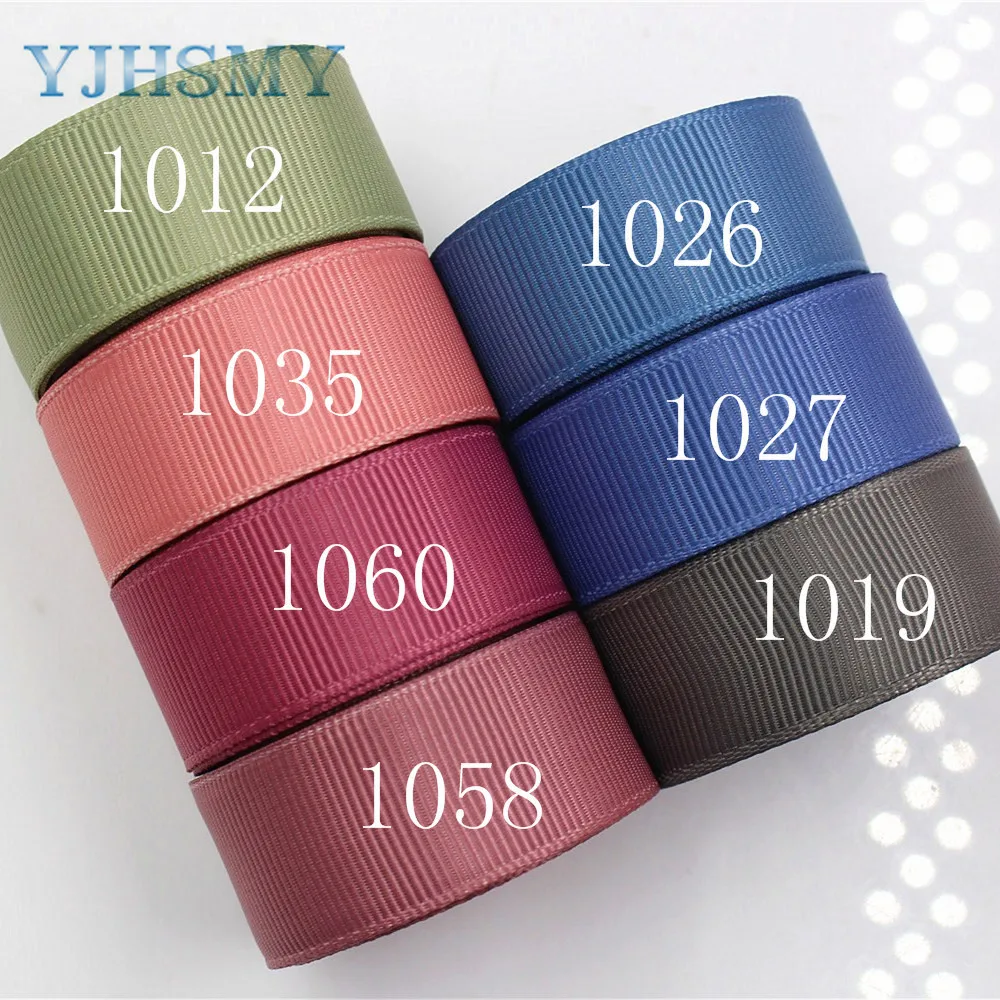 YJHSMY 1760610 20 мм 10 ярдов одноцветные ленты термопечать grosgrain Свадебные аксессуары DIY