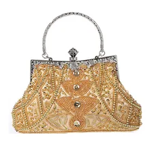 Винтажная женская вечерняя сумочка, расшитая блестками, Роскошные вечерние сумочки, клатч, сумочка, женские сумки-мессенджеры