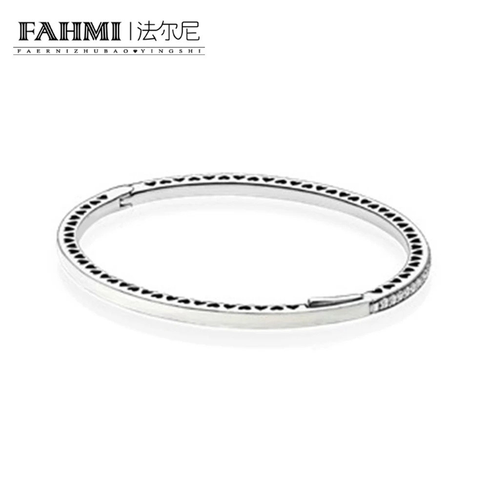 

FAHMI 100% 925 Sterling silver 1:1 Original Authentic 590537EN23 Charm Basic Bracelet Suitable DIY Beaded Women Jewelry