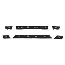 1 Set 12 Button Key Caps Repair Kit A/C Heater Switch Cover for BMW 5 6 7 F10 F01 F12
