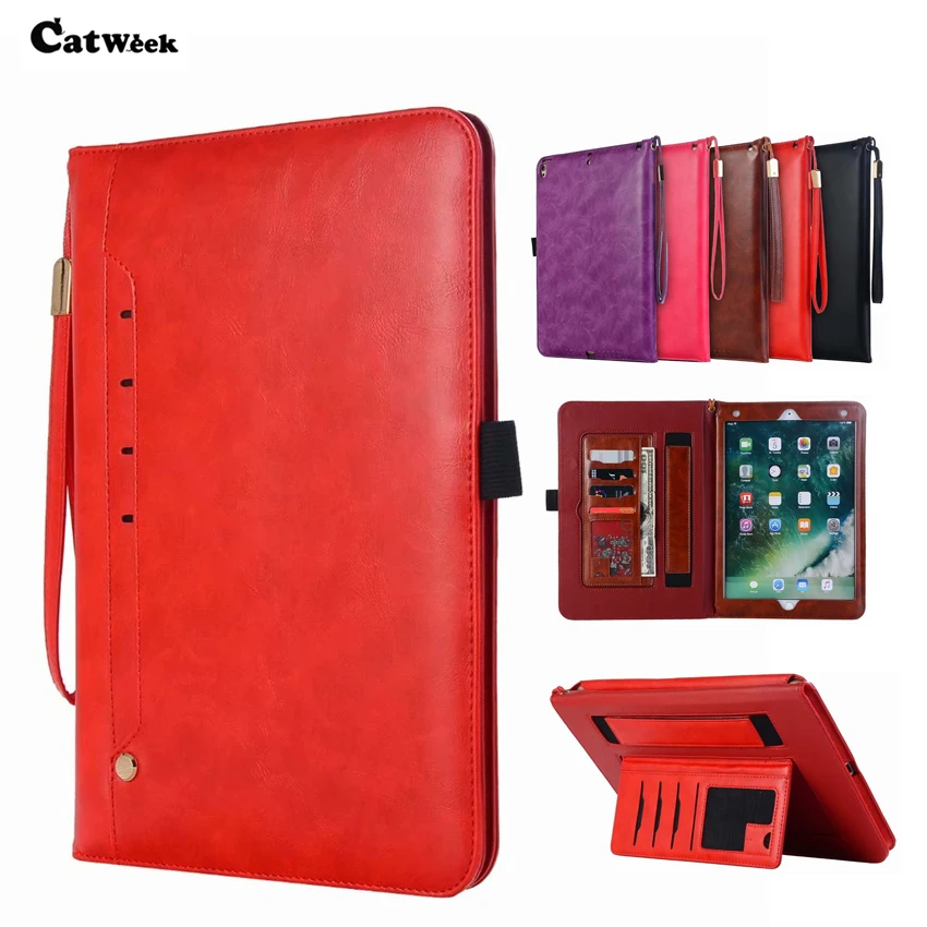 Tablet Case For iPad Pro 10.5 PU Leather Wallet Cover Business Slim Protective Stand Apple 10.5'' Skin Card Slots | Компьютеры и