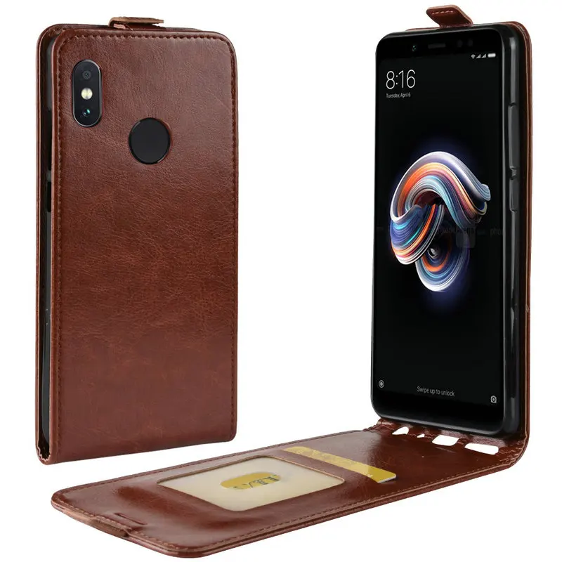 Retro Leather Cover case for Xiaomi Redmi Note 5 Pro Redmi