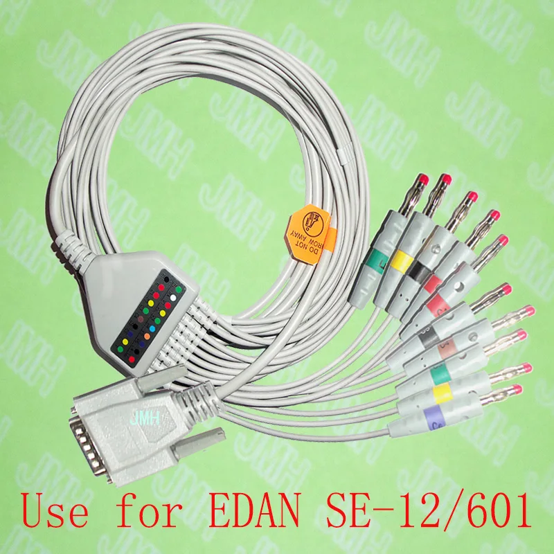 Совместим с машиной EDAN для производства eкг 1 шт. 10 свинцовых кабелей ECG и 4.0