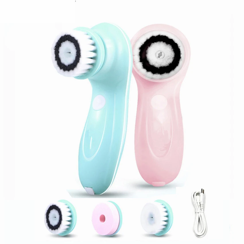 APINKGIRL Electric Facial Cleanser Cleaning Brush Skin Care Blackhead Remover Washing Massager