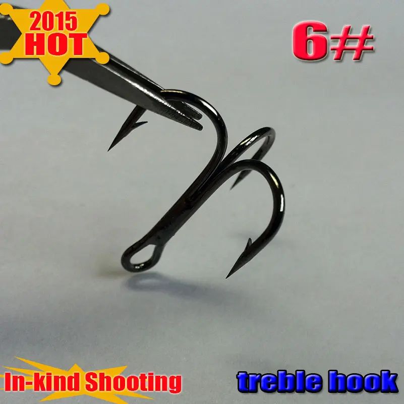 TrebleFishingHooks500pcsforsize6highcarbonsteelonemore
