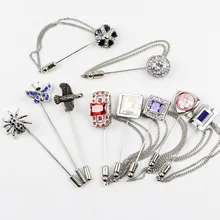 Men's Advanced Suits Vintage Brooches Crystal Wheel Shawl Pin Lapel Corsage Collar Pin Brooch Accessories Flyer Butterfly Spider