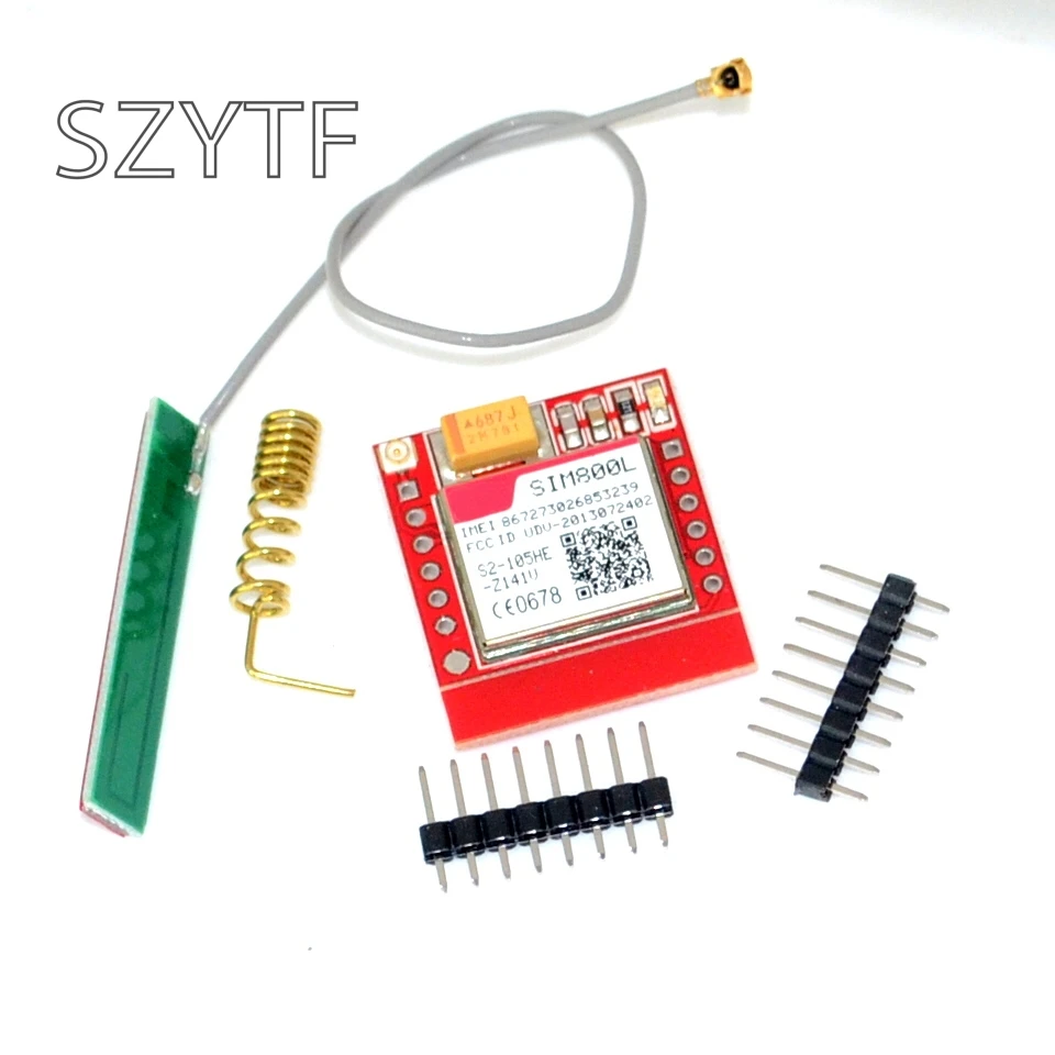 

Smallest SIM800L GPRS GSM Module MicroSIM Card Core BOard Quad-band TTL Serial Port with the antenna