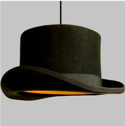 Современный стиль люстры лампа Дживс Вустер топ шляпа кулон купольная крышка светодиодный светильник копия алюминия или пух - Цвет корпуса: original plush