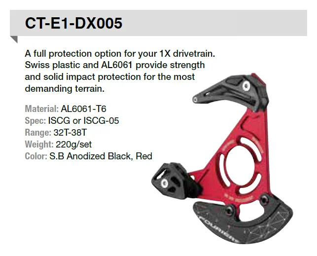Clearance Fouriers Enduro DH Bike Chain Guide Chain FR XC Bashguard 32T-38T Single Speed Device ISCG ISCG05 For 1X Drivetrain 0