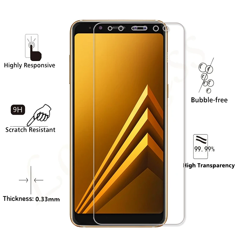 2.5D Закаленное стекло для samsung Galaxy A8 A8 Plus A8+ SM-A530F A530 SM-A730F A730 чехол Защитная пленка для экрана