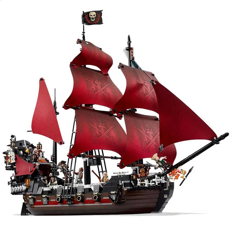 

Queen Anne's Revenge 1151Pcs Mini Bricks Set Sale Pirates of the Caribbean Blackbeard Building Blocks Toys For Kids