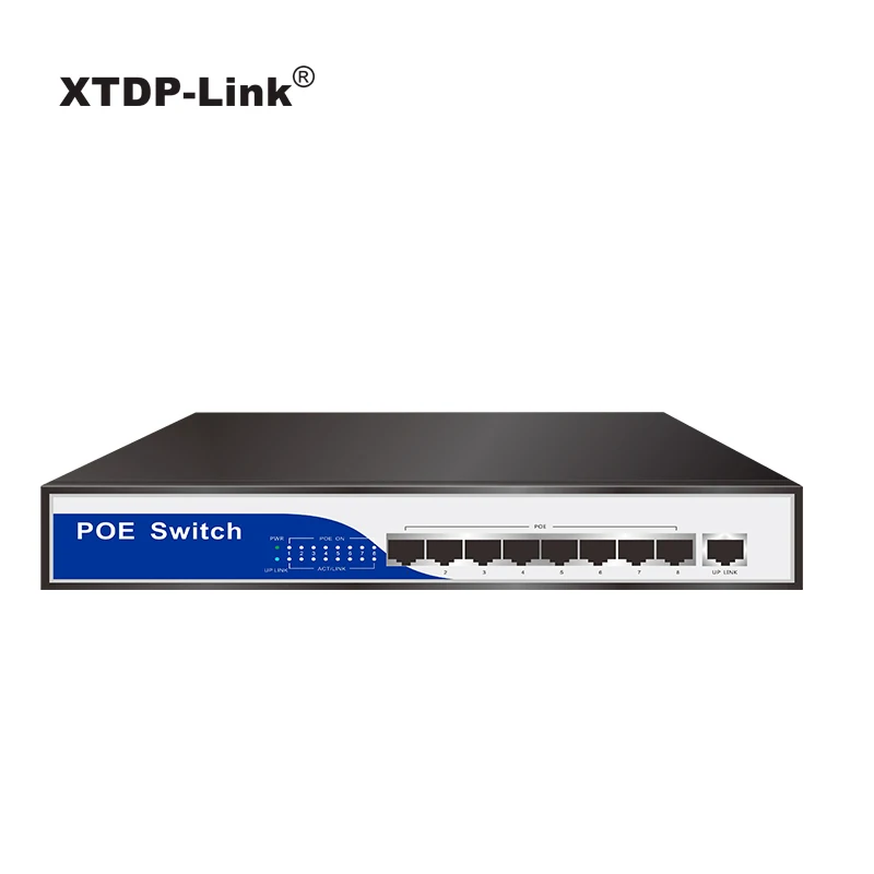 

9 port 10/100Mbps POE Switch 8 port IEEE802.3af/at 50V3A 150W Power supply for 1080P HD IP Camera ONVIF NVR CCTV Security System
